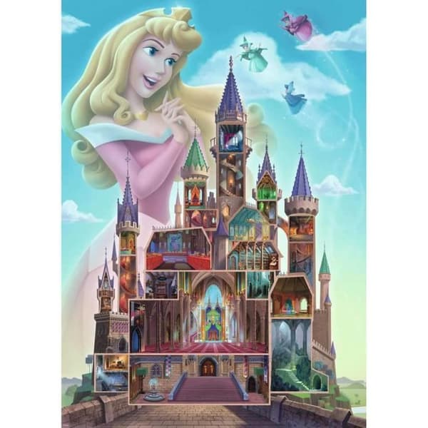 Ravensburger 1000 bitars pussel - Aurora - Disney Princess Castle Collection - Vit - 12 år gammal