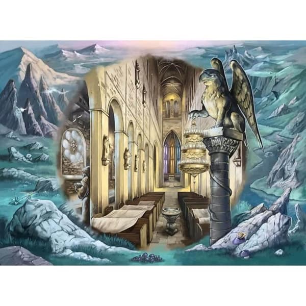 Pussel - RAVENSBURGER - Escape The Circle - Arkitektur och monument - 919 bitar - Vit