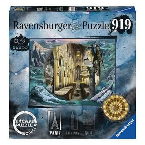 Pussel - RAVENSBURGER - Escape The Circle - Arkitektur och monument - 919 bitar - Vit