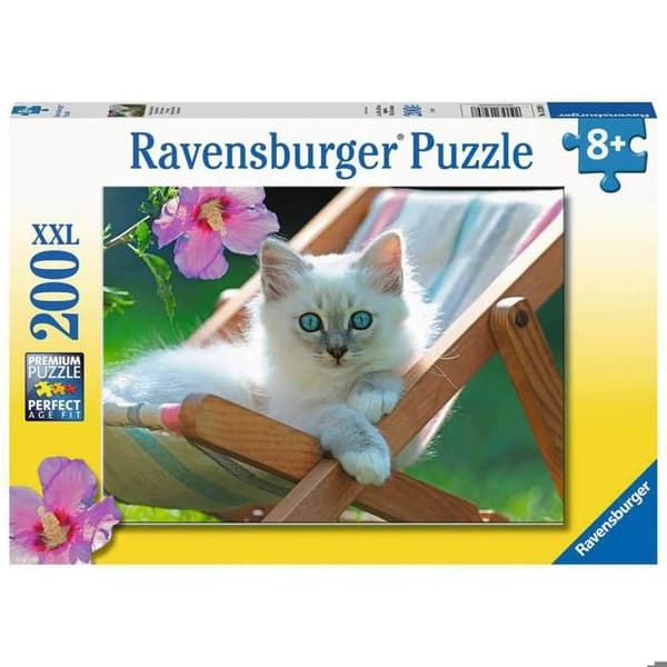 Djurpussel - Ravensburger - Vit kattunge - 200 XXL bitar