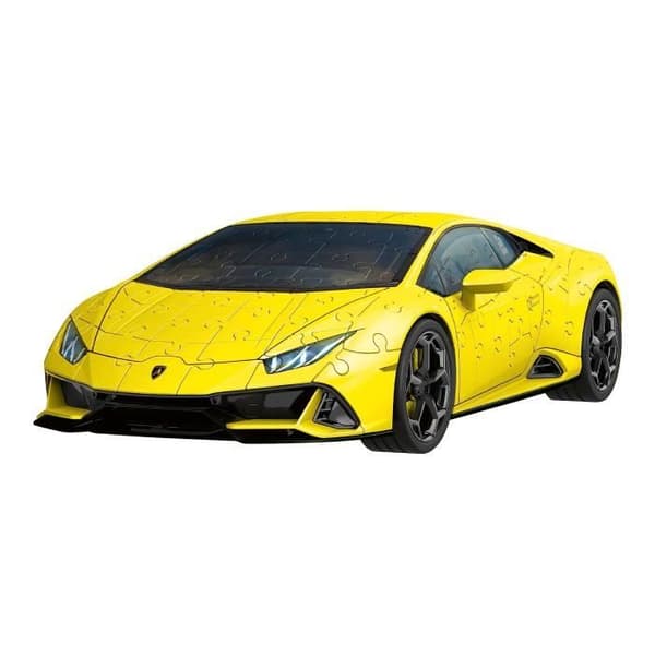 3D-pussel - RAVENSBURGER - Lamborghini Huracán EVO - Gul och svart - Från 8 år - Fordon och maskiner