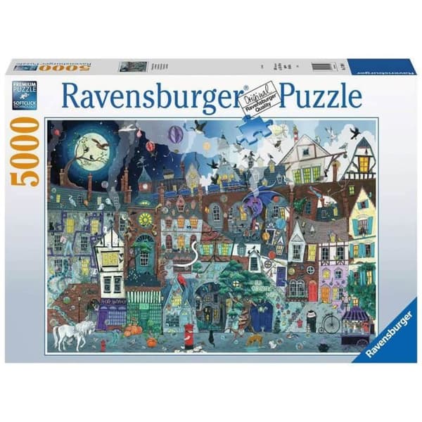 Ravensburger 5000 bitars pussel - Den fantastiska gatan - Enfärgad - Vuxen