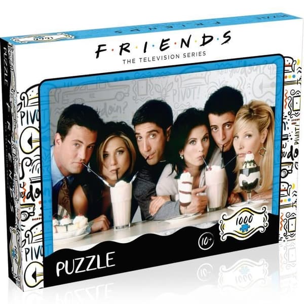 Pussel FRIENDS Milkshake 1000 bitar - VINNANDE RÖRELSER - Bio och reklam - Blandat