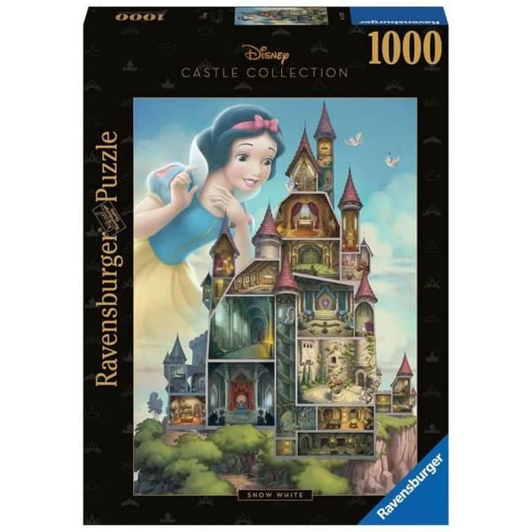 1000 bitars pussel: Snövit (Disney Princess Castle Collection) Unik färg