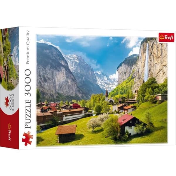 3000 bitars pussel - TREFL - Lauterbrunnen, Schweiz - Landskap och natur - Vuxen - Blandat