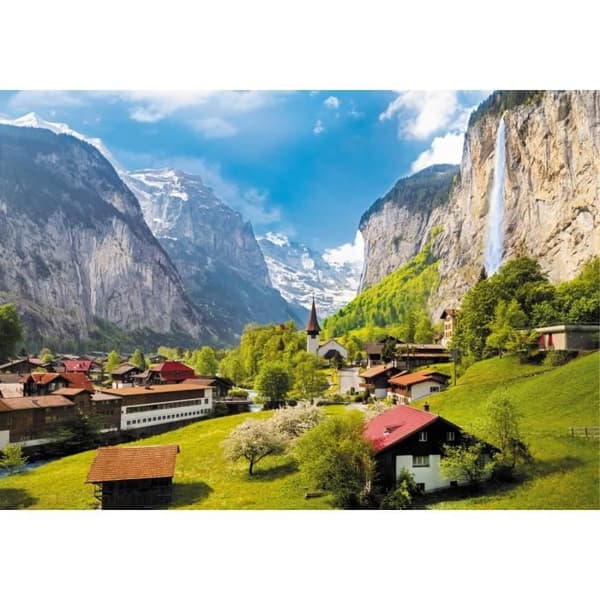 3000 bitars pussel - TREFL - Lauterbrunnen, Schweiz - Landskap och natur - Vuxen - Blandat