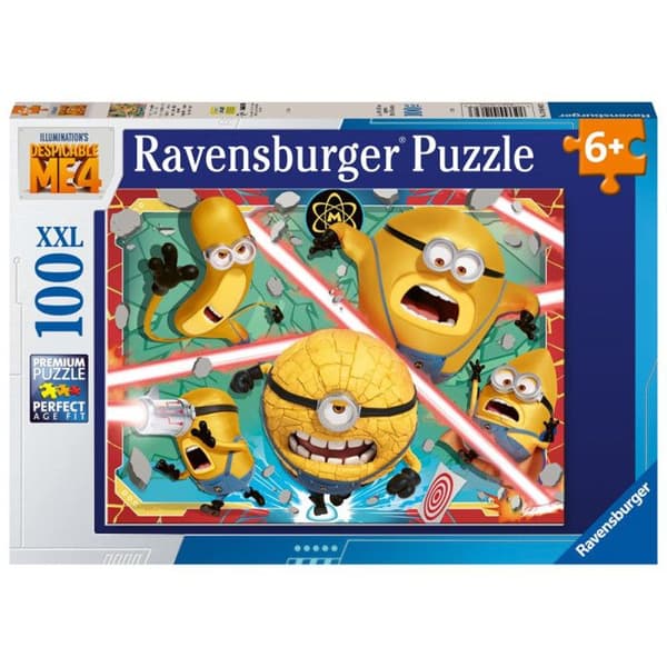 XXL-pussel - RAVENSBURGER - Despicable Me 4 - 100 bitar - Tecknade serier och serier - Barn