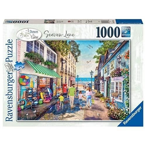 Pussel - RAVENSBURGER - Nedåt Pussel N°3 - 1000 bitar - Tema: Landskap och natur - För vuxna