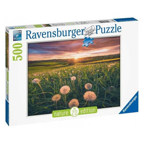 500 bitars pussel - Ravensburger - Maskrosor i skymningen - Landskap och natur - Vuxen - Flerfärgad