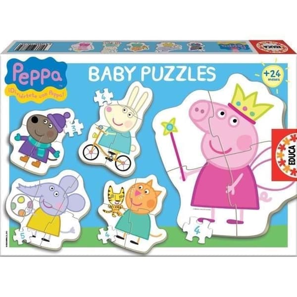 Peppa Pig Pussel - EDUCA - 24 bitar - Barn - Flerfärgad - Tecknade serier och serier
