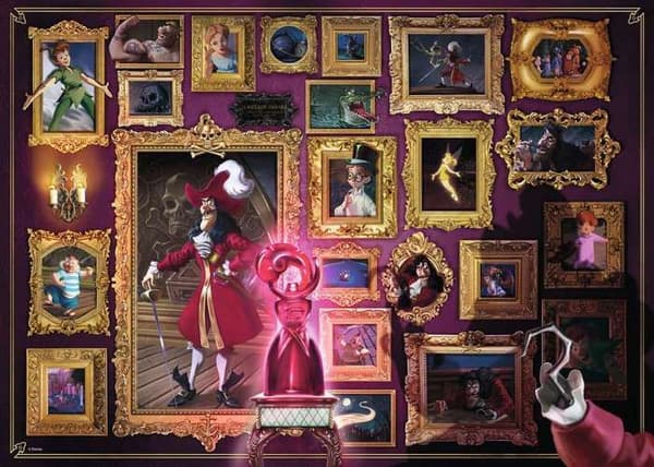 1000 bitars pussel Captain Hook - Disney Villainous Collection - Ravensburger