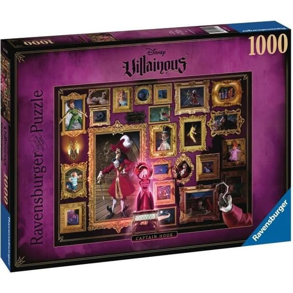 1000 bitars pussel Captain Hook - Disney Villainous Collection - Ravensburger