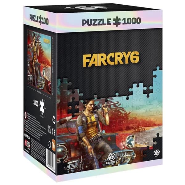 1000 bitars pussel - Ubisoft - Far Cry 6 - Dani - Affisch ingår - Bomullsväska