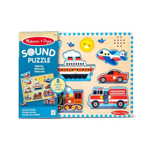 Melissa &amp; Doug - Pussel för fordonsljud