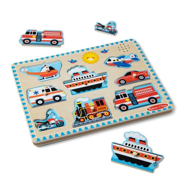 Melissa &amp; Doug - Pussel för fordonsljud