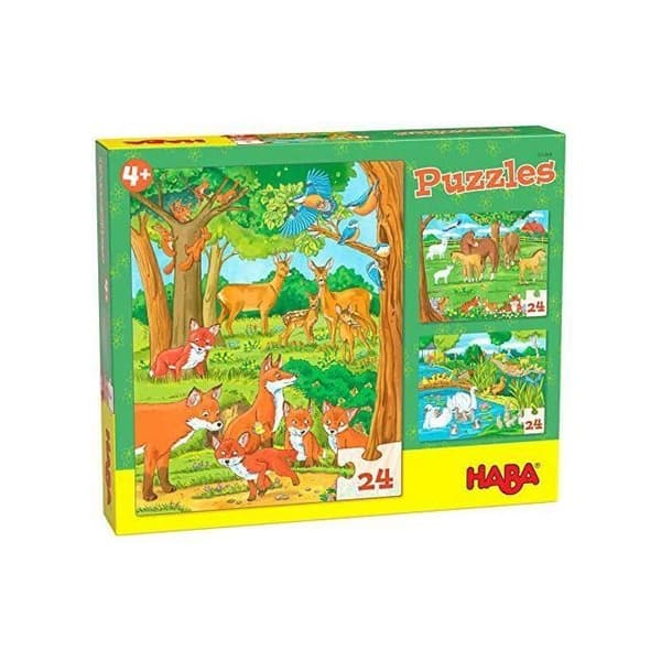 HABA- Unicorns in the Clouds Puzzle - Glitter Fairy Einhorn GlitzerglÃ¼ck, 305467