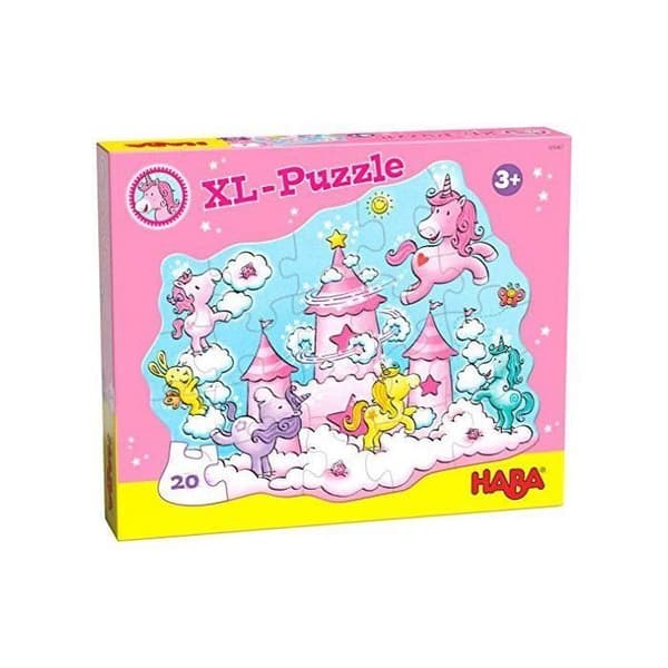 HABA- Unicorns in the Clouds Puzzle - Glitter Fairy Einhorn GlitzerglÃ¼ck, 305467