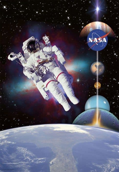 Pussel Clementoni - 80506 - NASA Nasa-1000 bitar-vuxen pussel, tillverkad i Italien, , Flerfärgad