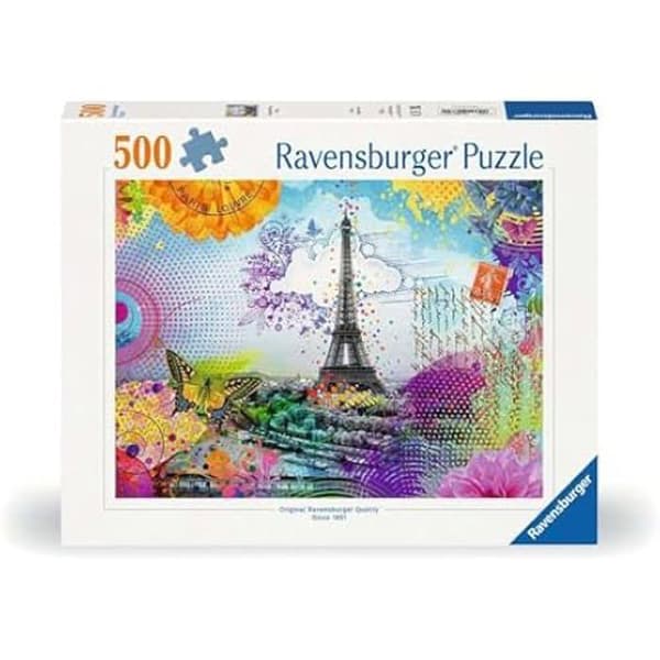 Ravensburger Postcard of Paris Pussel - 500 bitar - Olika färger