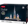 Miniatyrbild 2 av 4: World Brands - City Line Dubai LED, 3d-pussel för barn och vuxna, 3d-pussel, födelsedagspresent för flickor och pojkar, kultur, modeller