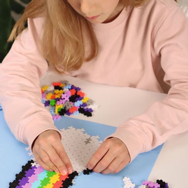 Plus Plus - Children's Rainbow Number Puzzle - Spel för barn - Spel för tjejer 5 år och uppåt