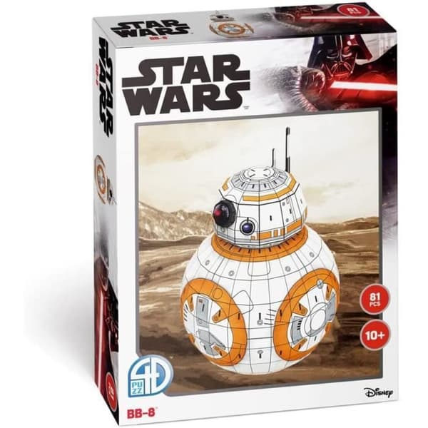 3D-pussel - WORLDBRANDS - BB-8 - Bio och reklam - Blandat - 160 bitar