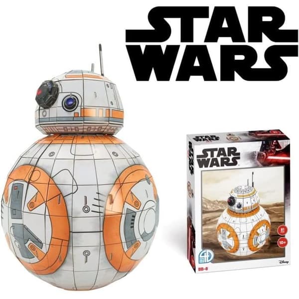 3D-pussel - WORLDBRANDS - BB-8 - Bio och reklam - Blandat - 160 bitar