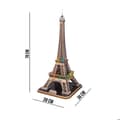 Miniatyrbild 4 av 4: 3D Eiffeltornet LED-pussel - Världsmärken - 84 bitar - Brädspel - Barn 14 år eller äldre