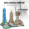 Miniatyrbild 4 av 4: 3D New York Pussel - XTREM RAIDERS - City Line - Resor och kartor - 123 bitar