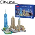 Miniatyrbild 1 av 4: 3D New York Pussel - XTREM RAIDERS - City Line - Resor och kartor - 123 bitar