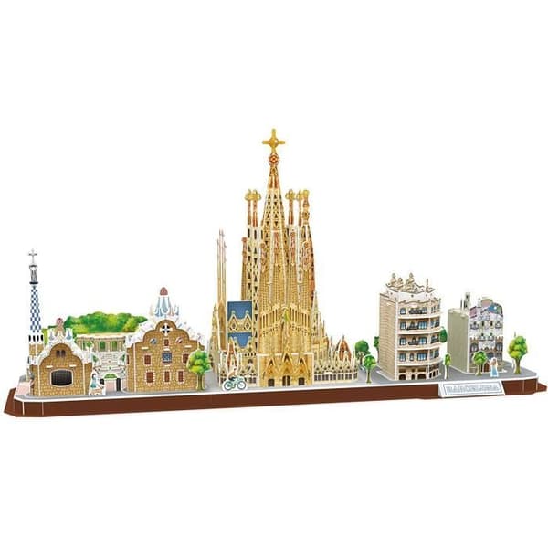 Barcelona 3D-pussel - XTREM RAIDERS - Arkitektur och monument - Barn - 170 min montering