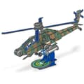 Miniatyrbild 3 av 4: 3D-pusselmodell - Apache Helikopter - Fordon och maskiner - Grön