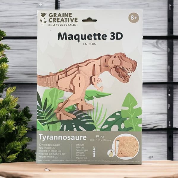 Modell - 3D-pussel - Tyrannosaurus - 49 bitar - Från 8 år