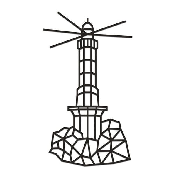 Träväggspussel - Fyr 87 Cm