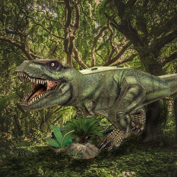 National Geographic, Tyrannosaurus Rex 3D-pussel, 3D-pussel för barn, dinosauriepussel, 3D-pusselmodeller att sätta ihop