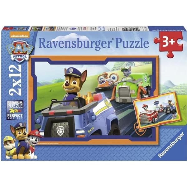 Ravensburger - 2x12 bitars pussel - Paw Patrol in action - Tecknade serier och serier - Blandat - Från 3 år