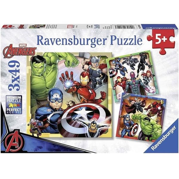 Ravensburger Avengers 3x49 pusselbitar för barn från 5 år och uppåt