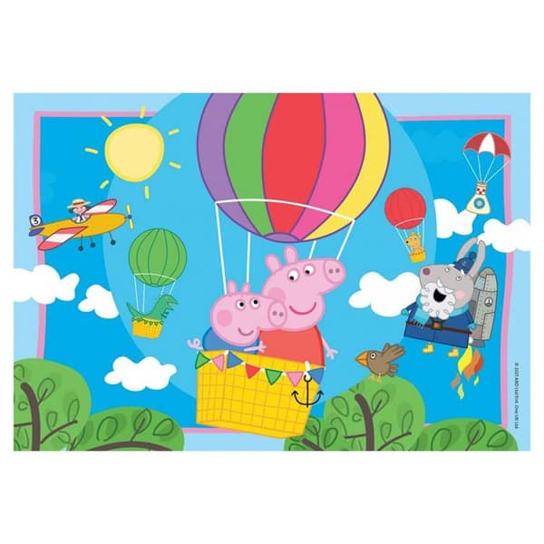 2 x 12 bitars pussel - Ravensburger - The Adventures of Peppa Pig - Flerfärgad - Barn - 3 år