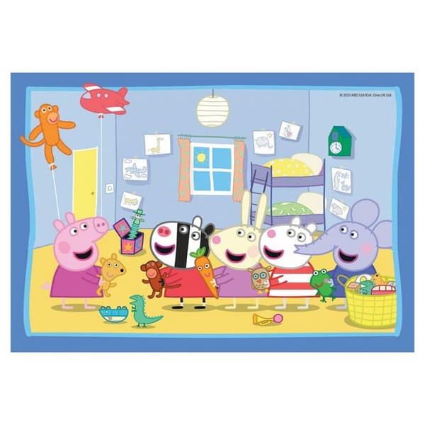 2 x 12 bitars pussel - Ravensburger - The Adventures of Peppa Pig - Flerfärgad - Barn - 3 år