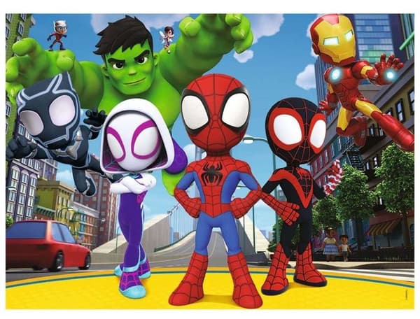 Spidey och hans vänner 45 bitars pussel - Tecknade serier och serier - NATHAN - Från 5 år