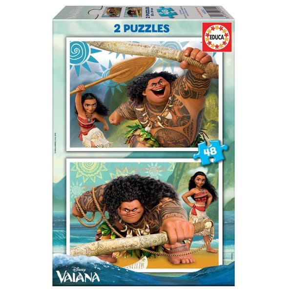 Vaiana Pussel - EDUCA - 2x48 bitar - Tecknade serier och serier
