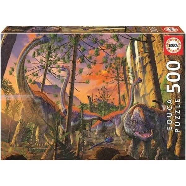 Dinosauriepussel med 500 bitar - Educa - Nyfiken Vincent Hie - För barn från 10 år och uppåt