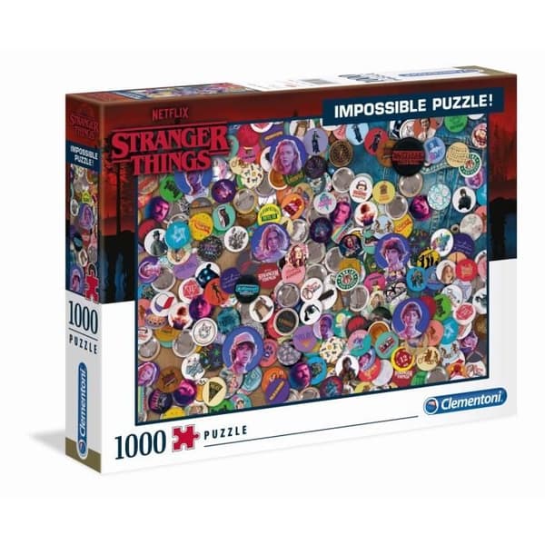 Impossible 1000p Puzzle - Stranger Things - Clementoni - Bio och reklam - Röd - Blandat