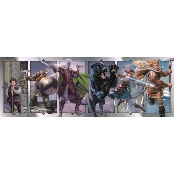 Dungeons &amp; Dragons Puzzle - Clementoni - 1000 bitar - Mått 98 x 33 cm