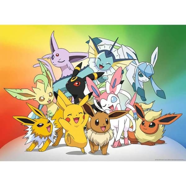 150 bitars pussel - NATHAN - POKEMON - Eevee och dess utvecklingar - Tecknade serier och serier