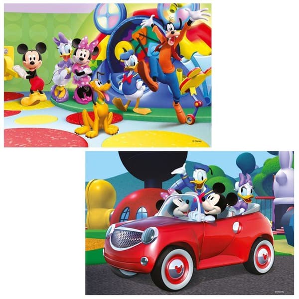 Barnpussel - RAVENSBURGER - Musse, Minnie och deras vänner - 2 x 12 bitar - Flerfärgad