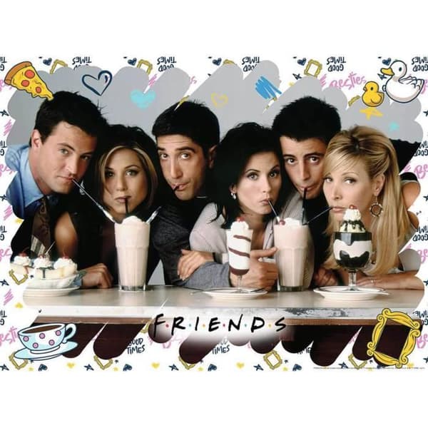 Ravensburger 500 bitars pussel - Friends: I'll Be There for You - Bio och reklam - Svart