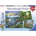Miniatyrbild 1 av 4: Pussel 3x49 bitar - Dinosauriernas fascination - Ravensburger - Uppsättning av barnpussel - Från 5 år