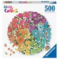 Miniatyrbild 1 av 4: Runda pussel 500 bitar - Blommor (Circle of Colors) - Ravensburger - Landskap och natur - Flerfärgad
