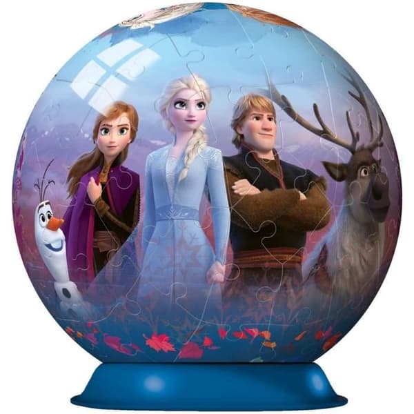 Frozen 2 3D-pussel - Ravensburger - 72 numrerade bitar - Diameter 13 cm